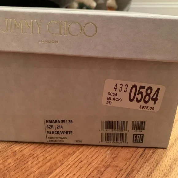 JIMMY CHOO Suede Beaded Accents Slides - Size 9 - Picture 9 of 11